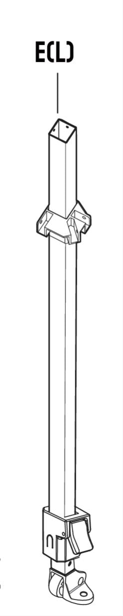 Piezas de repuesto 8x8 para toldo modelo RS64F