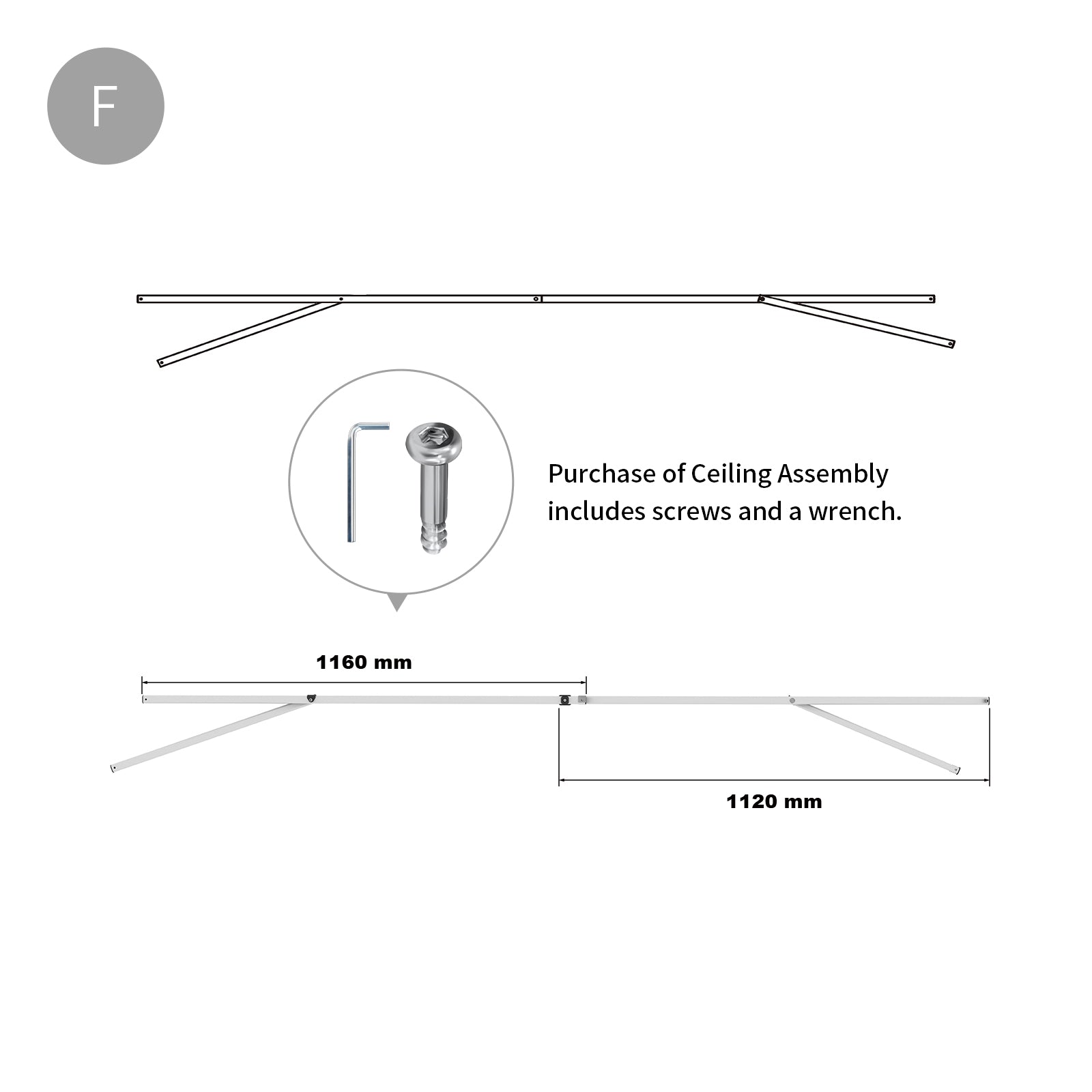 CROWN SHADES RM100H Canopy Tent's Replacement Part