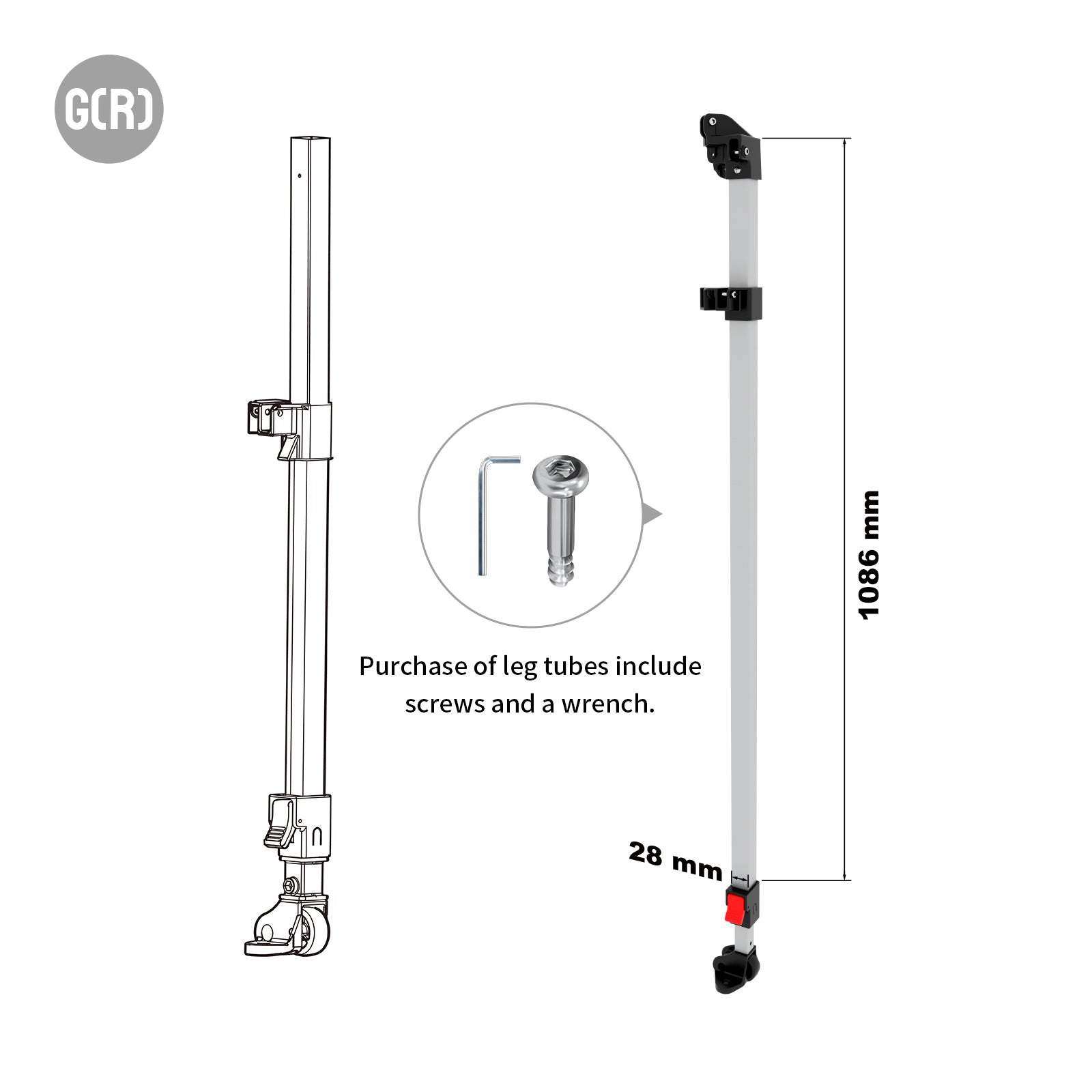 CROWN SHADES GA169 Gazebo Replacement Part