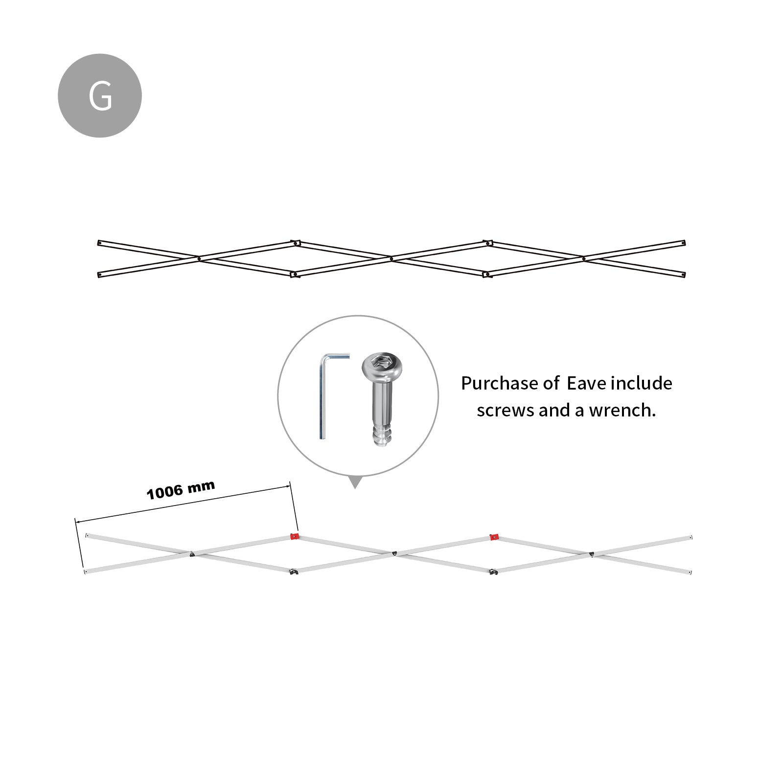 CROWN SHADES RM100H Canopy Tent's Replacement Part