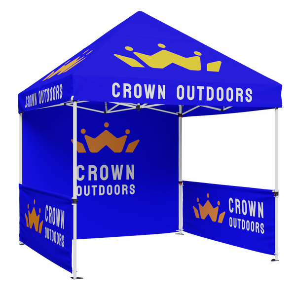 CROWN SHADES Custom Commercial Pop Up Canopy Tent with LOGO 10x10/ 10x15/ 10x20  Outdoor Canopy