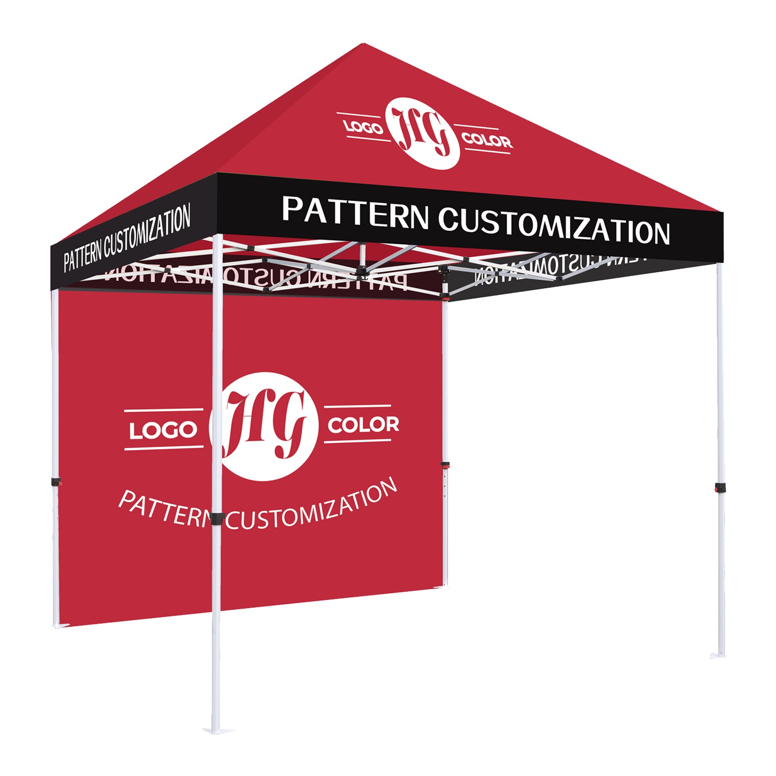 CROWN SHADES [M150SAL-CU] Carpa personalizada 15x10 – Juego completo con estructura y toldo