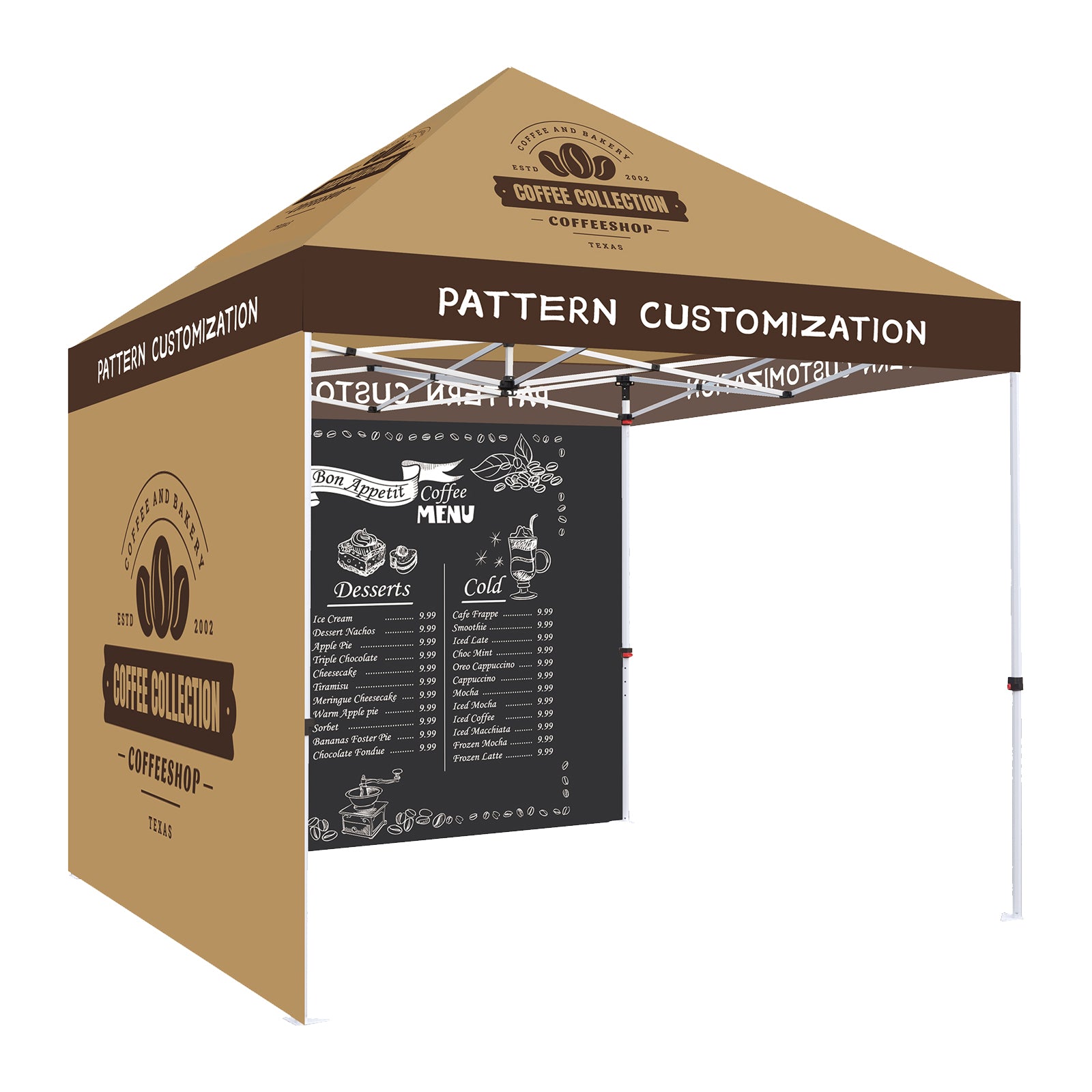 Solarex Custom Printed canopy Tent All Steel Frame