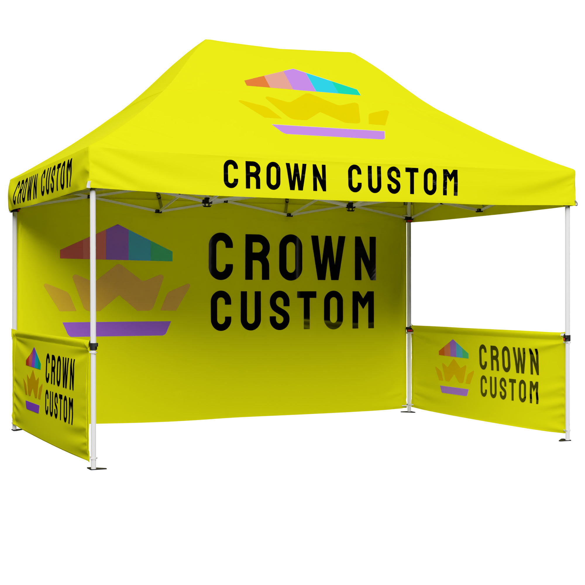 OMBRELLO CROWN [M150-CU] Tenda Personalizzata 15x10 – Set Completo con Telaio e Telo