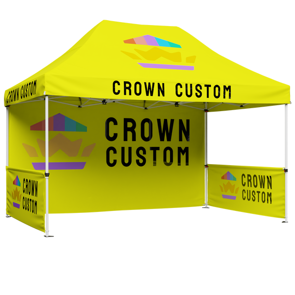 CROWN SHADES Custom Commercial Pop Up Canopy Tent with LOGO 10x15 Outdoor Canopy