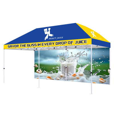 CROWN SHADES [M150SAL-CU] Carpa personalizada 15x10 – Juego completo con estructura y toldo