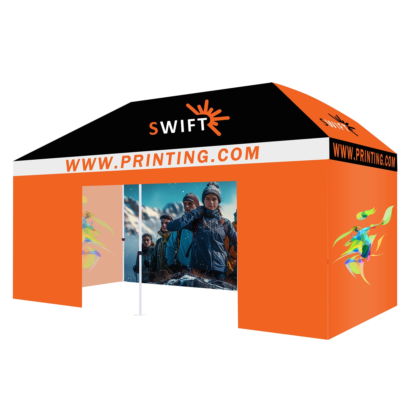 Solarex Custom Printed canopy Tent All Steel Frame