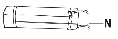 Tela superior de repuesto 10x10 para toldo modelo RM100E-B/G