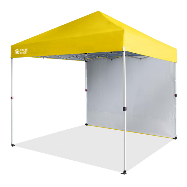 8x8 Recreational Centerlok Canopy & 1 Sidewall - Sto 'N Go, Silver Coated, 150D - RS64F-S1