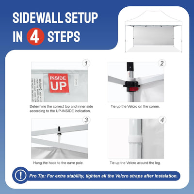 10x15 SunWall Silver Coated for Commercial Canopy