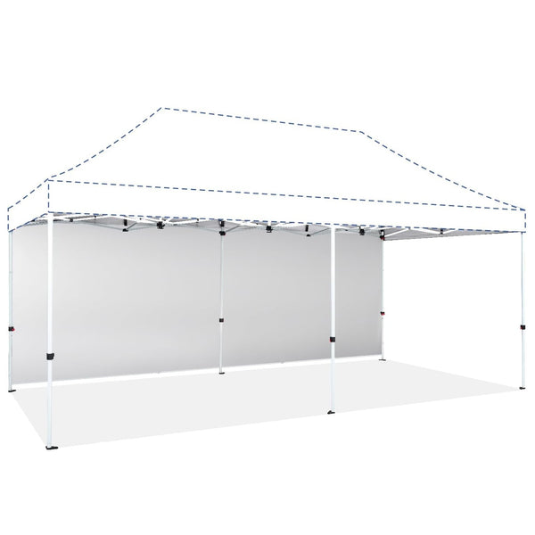 10x20 SunWall Silver Coated for Pop up Canopy