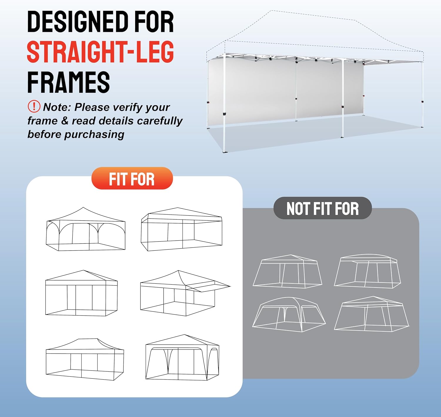 10x20 SunWall Silver Coated for Commercial Canopy
