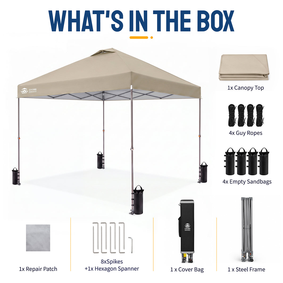 Flex-Lift 10' x 10' Canopy | Infinite Height Adjustment