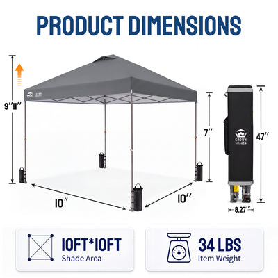 Flex-Lift 10' x 10' Canopy | Infinite Height Adjustment