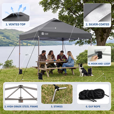 Flex-Lift 10' x 10' Canopy | Infinite Height Adjustment