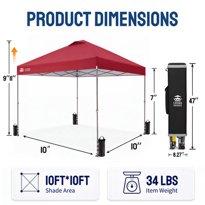 Flex-Lift 10' x 10' Canopy | Infinite Height Adjustment