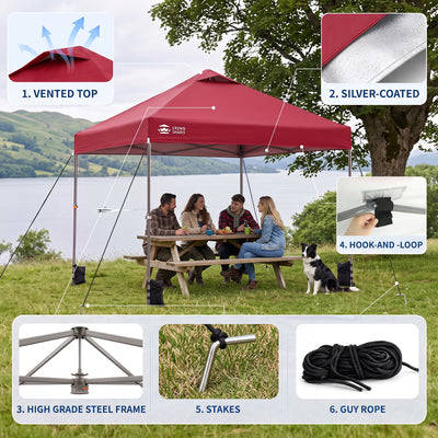 Flex-Lift 10' x 10' Canopy | Infinite Height Adjustment