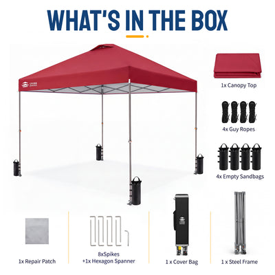 Flex-Lift 10' x 10' Canopy | Infinite Height Adjustment