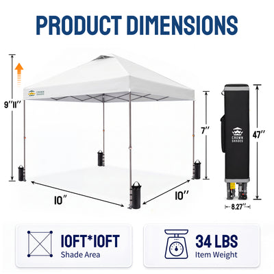 Flex-Lift 10' x 10' Canopy | Infinite Height Adjustment