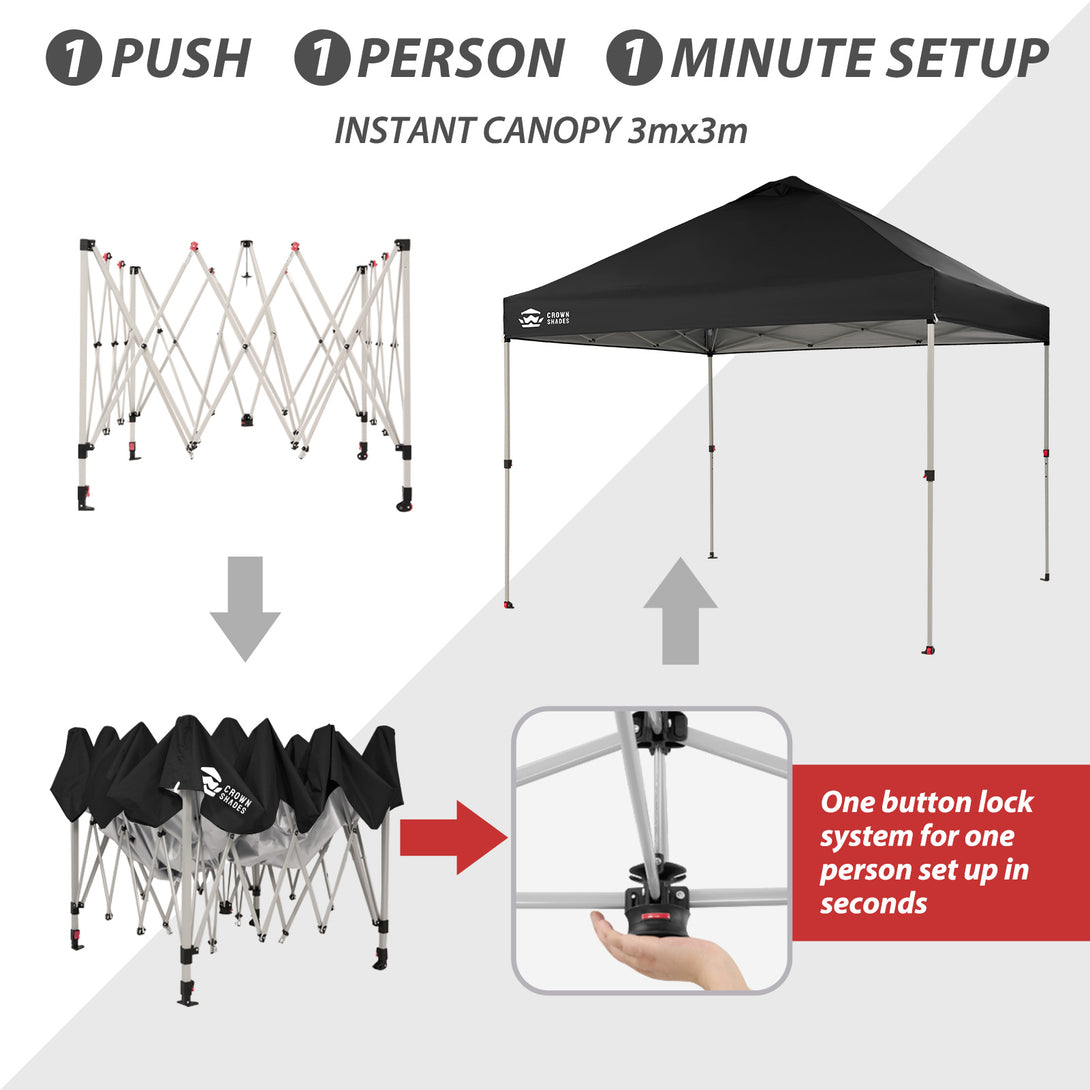 CenterLOK® Pop Up Gazebo - One Push Instant