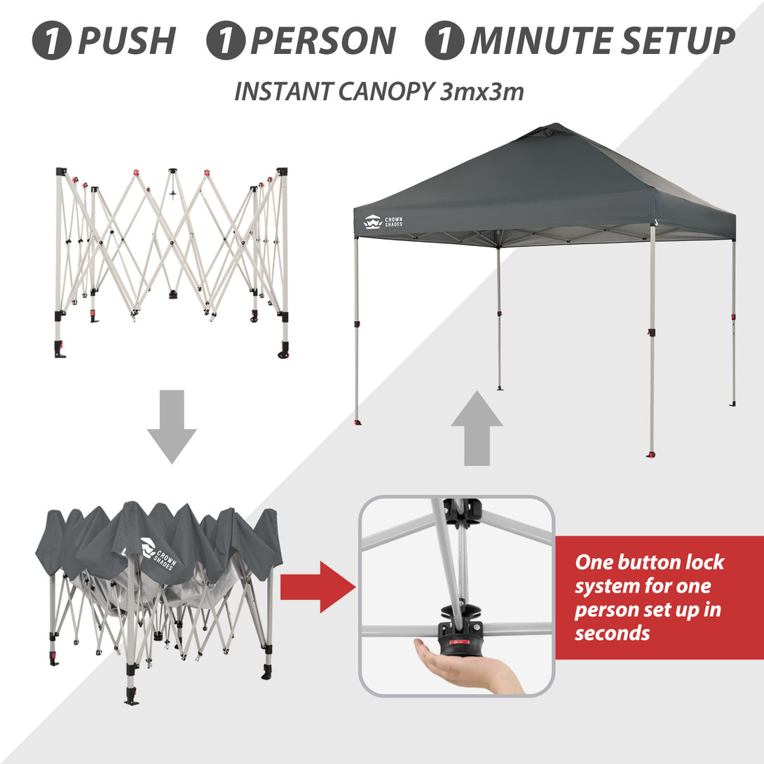 CenterLOK® Pop Up Gazebo - One Push Instant