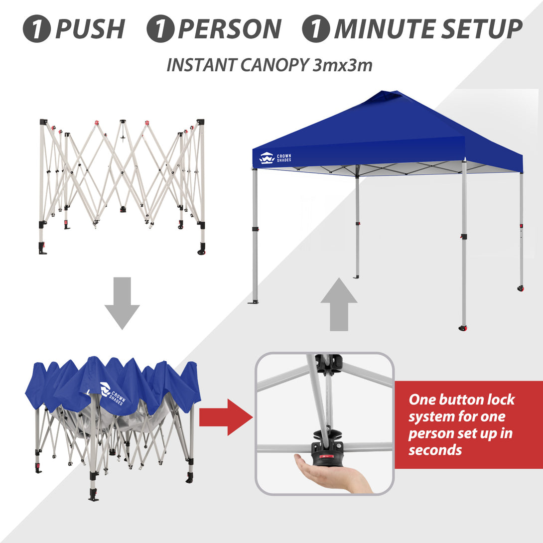 CenterLOK® Pop Up Gazebo - One Push Instant