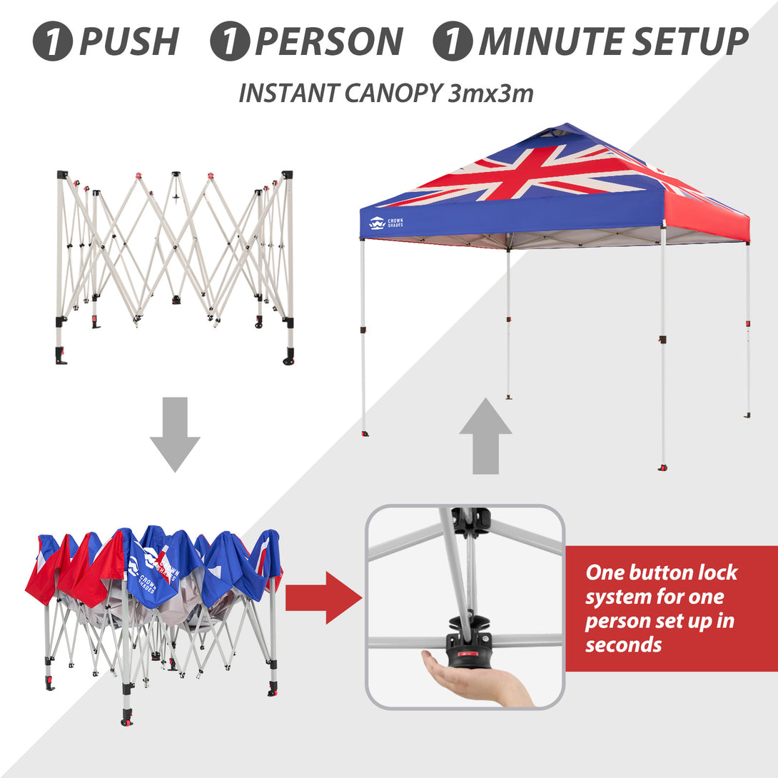 CenterLOK® Pop Up Gazebo - One Push Instant