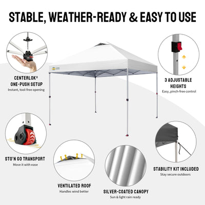 CenterLOK® Tonnelle Pop-Up - Instantané par simple pression