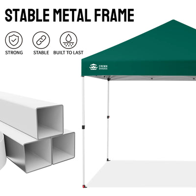 Crown Pro-Duty Carpa 10' x 10' | Suite Empresarial con Pared Completa