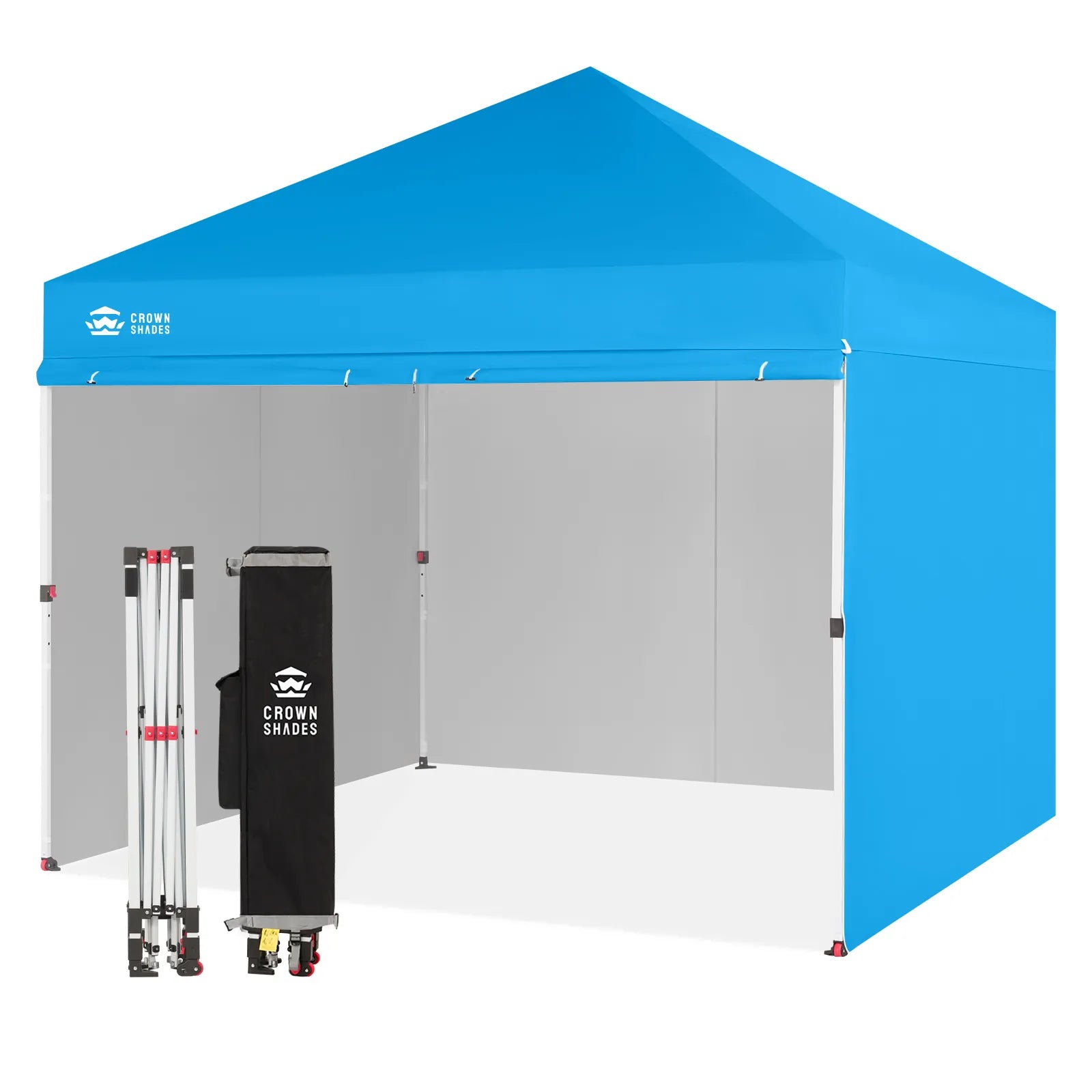 Crown Pro-Duty Carpa 10' x 10' | Suite Empresarial con Pared Completa