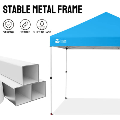 Crown Pro-Duty Carpa 10' x 10' | Suite Empresarial con Pared Completa