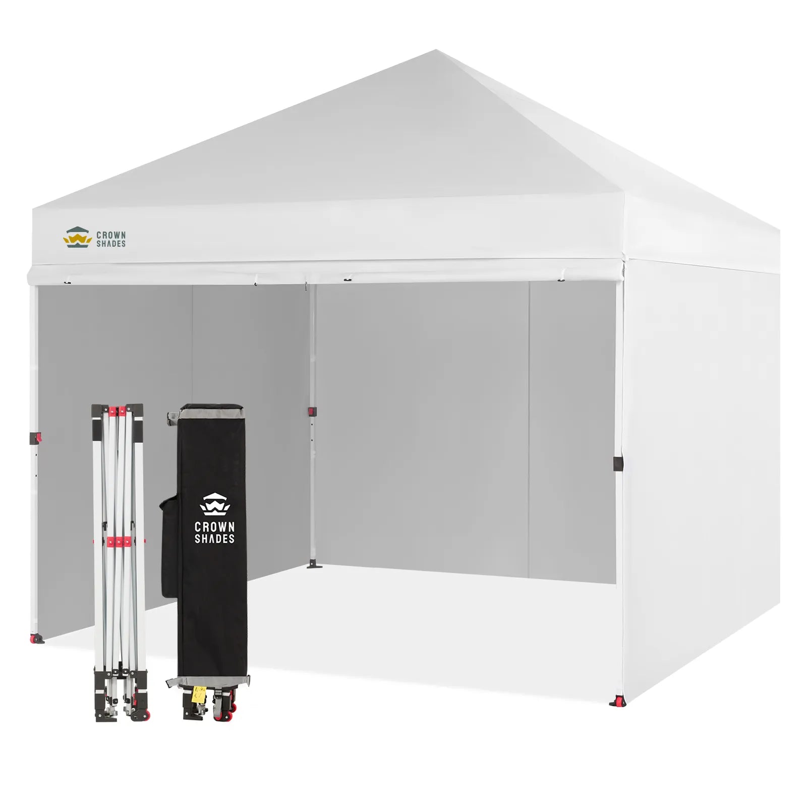 Crown Pro-Duty Carpa 10' x 10' | Suite Empresarial con Pared Completa