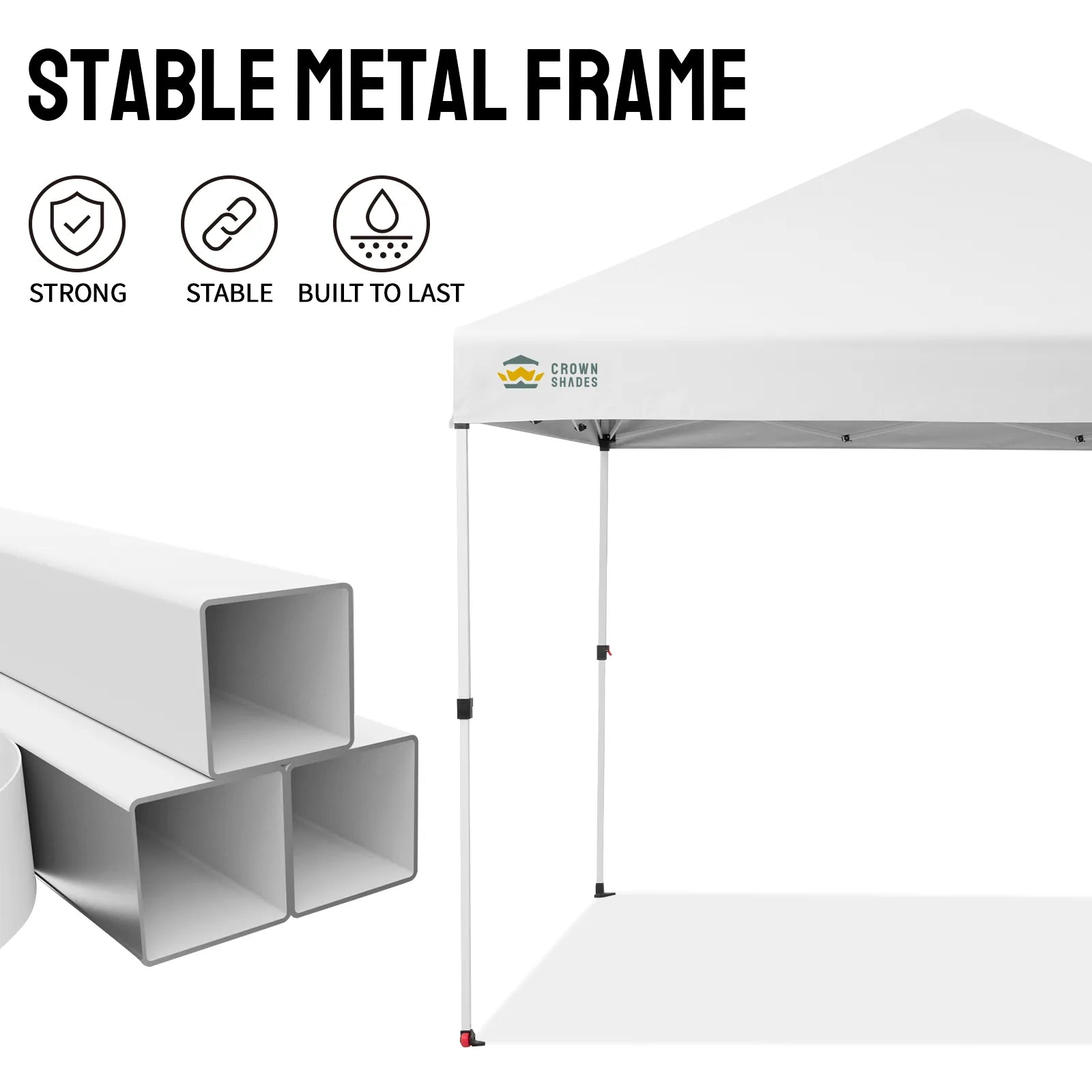 Crown Pro-Duty Carpa 10' x 10' | Suite Empresarial con Pared Completa