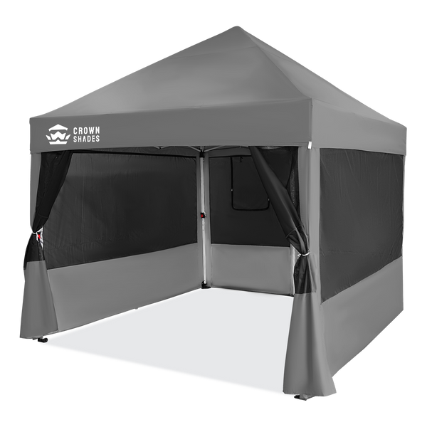 10x10 Pop Up Canopy with 4 Food Booth Sidewall Kit