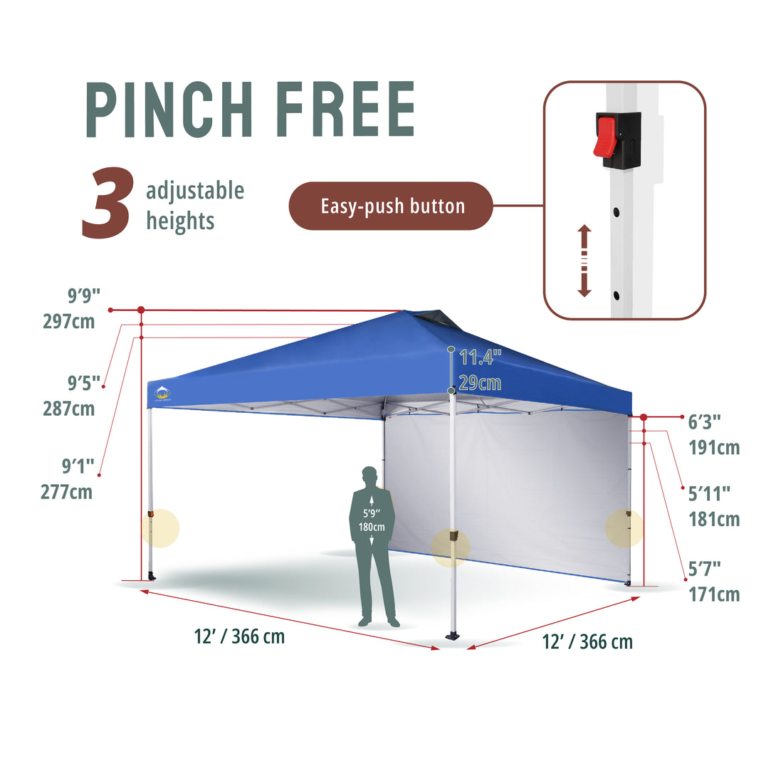 12x12 Pop Up Canopy & 1 Sidewall Centerlok™