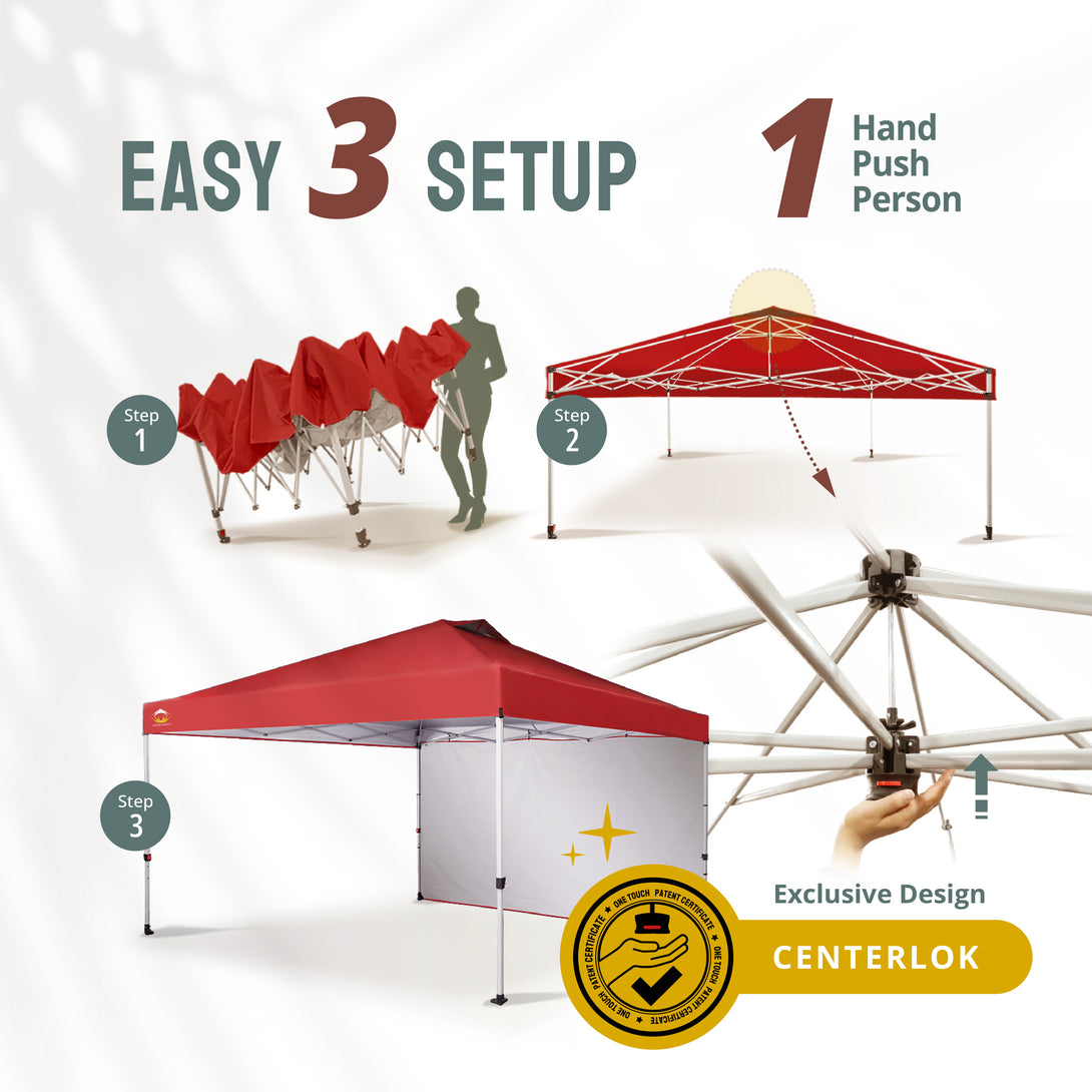 12x12 Pop Up Canopy & 1 Sidewall Centerlok™