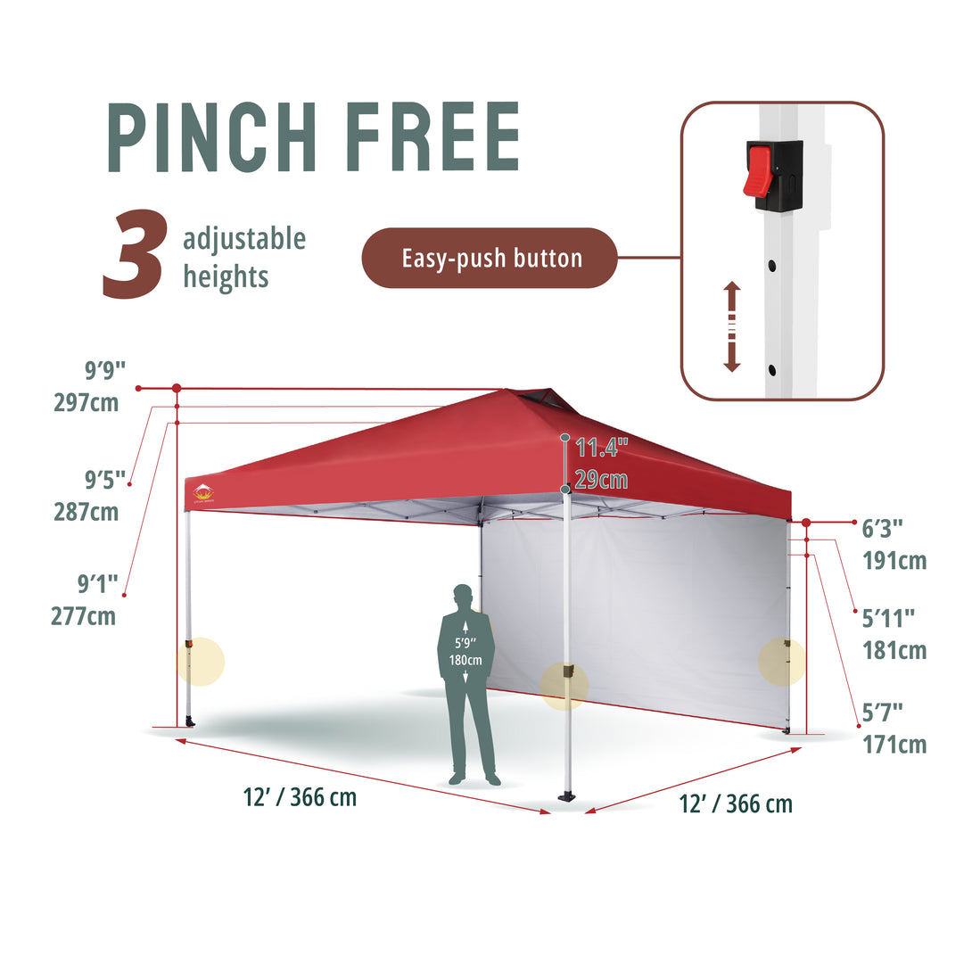 12x12 Pop Up Canopy & 1 Sidewall Centerlok™
