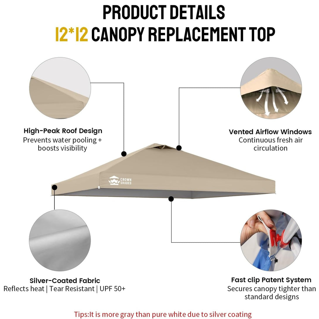 12x12 Canopy Replacement Top