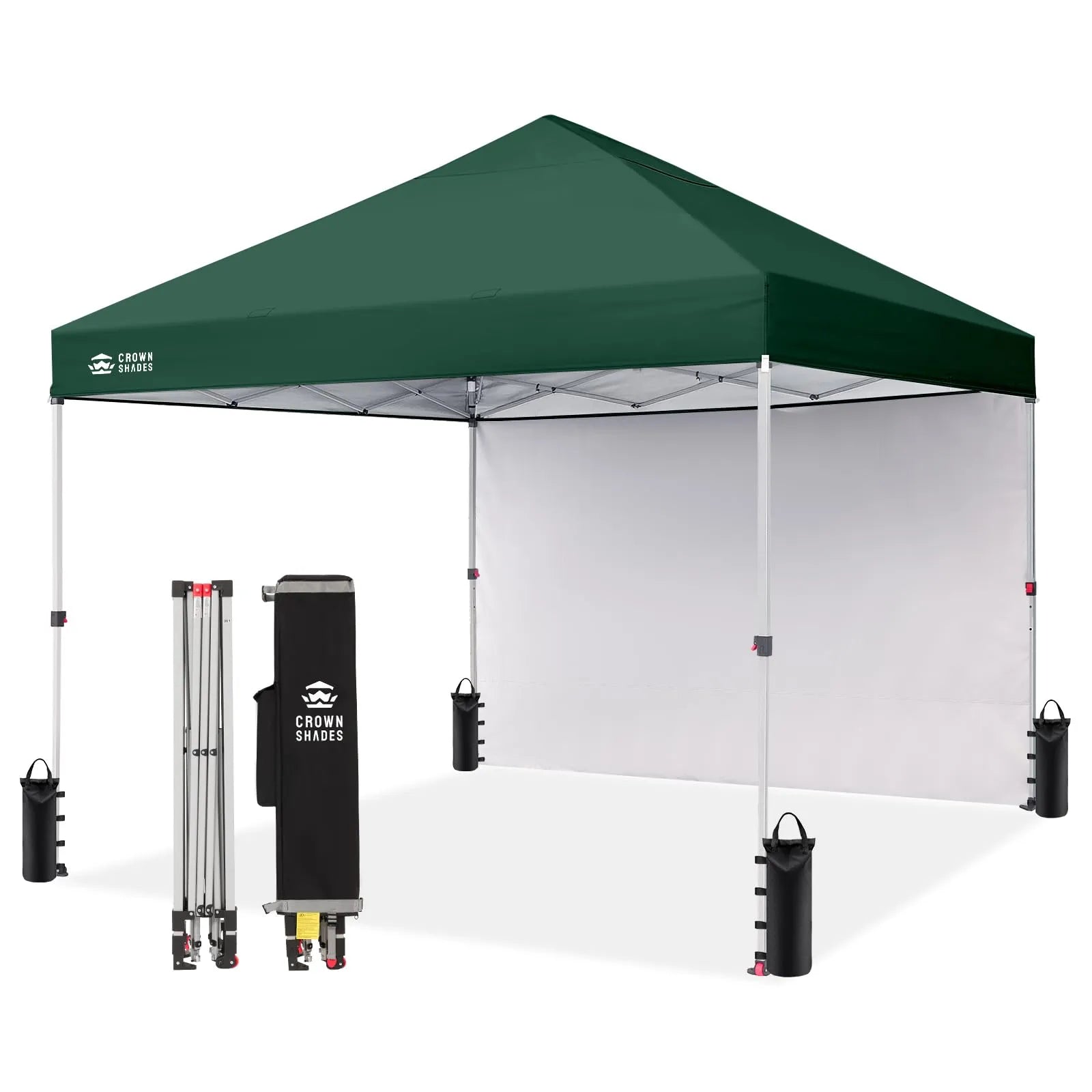 One-Push Lite 8' x 8' Canopy | 1 Sidewall – Crown Shades - Royally