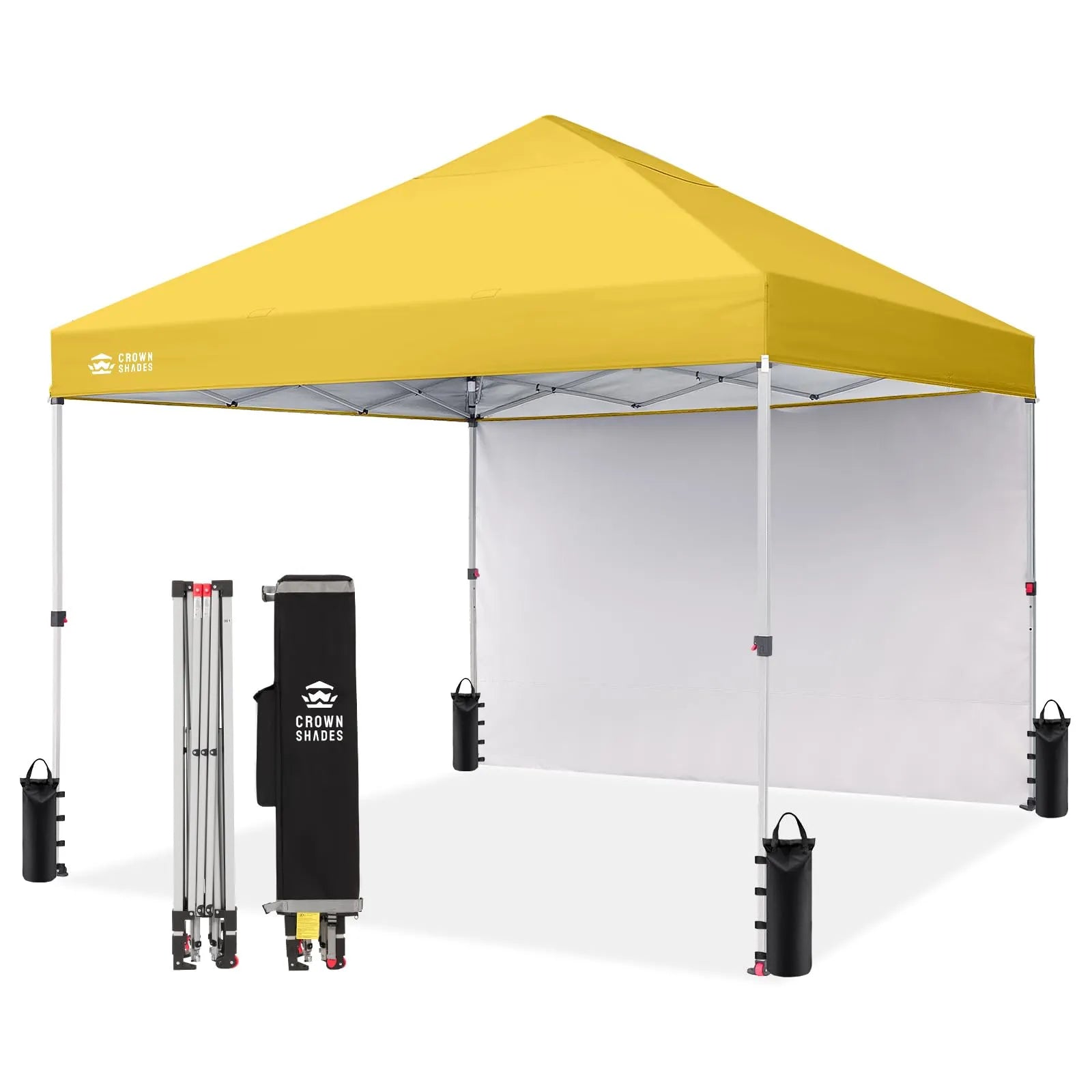 One-Push Lite 8' x 8' Canopy | 1 Sidewall – Crown Shades - Royally