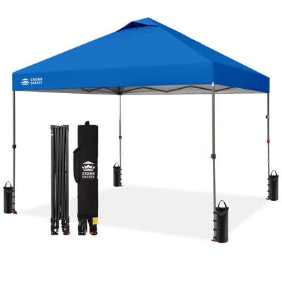 pop up tent lights Air-Light Lite 10'x10' Canopy | Ultra-Light One-Push Setup – Crown Shades