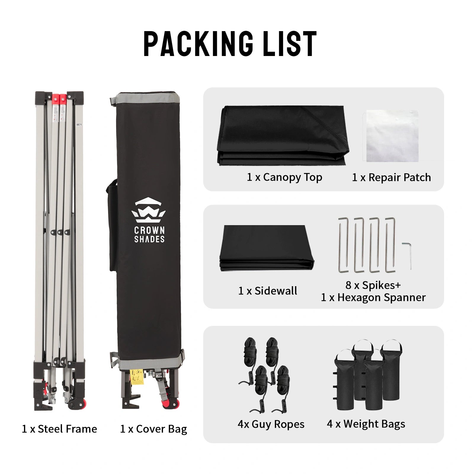 CenterLOK® 10' x 10' Canopy | 1 Sidewall