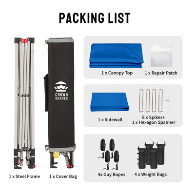 CenterLOK® 10' x 10' Canopy | 1 Sidewall