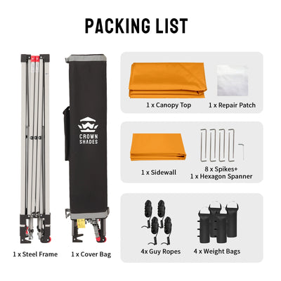 CenterLOK® 10' x 10' Canopy | 1 Sidewall