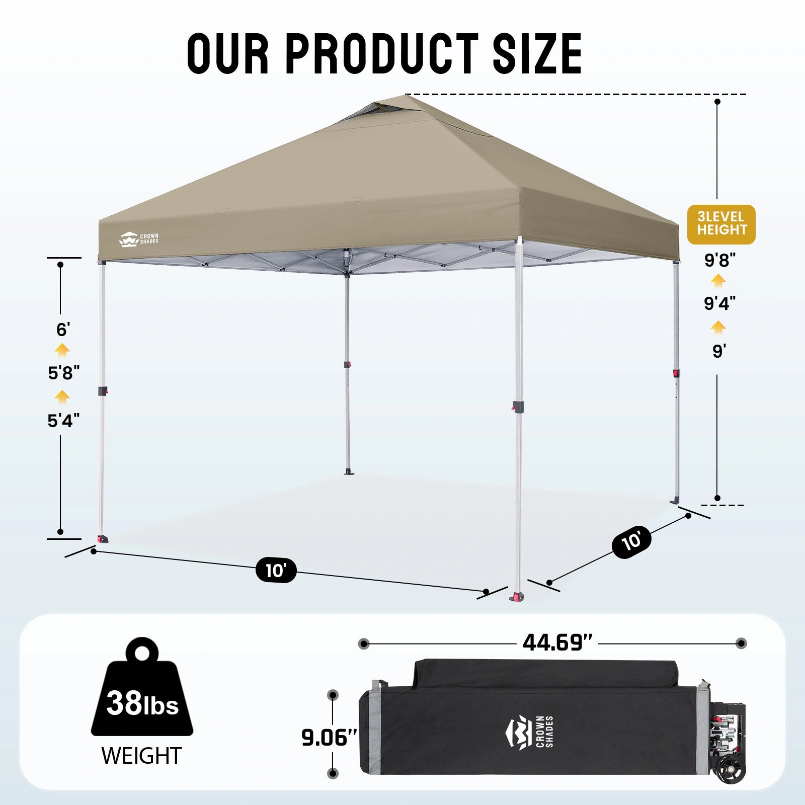 CenterLOK® 10' x 10' One-Push Canopy