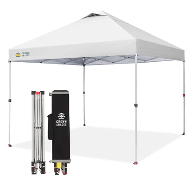 pavillon zelt aufbauanleitung 10x10 Pop-Up-Überdachungszelt – Sofortaufbau, tragbar für Strand/Veranstaltungen – Crown Shades