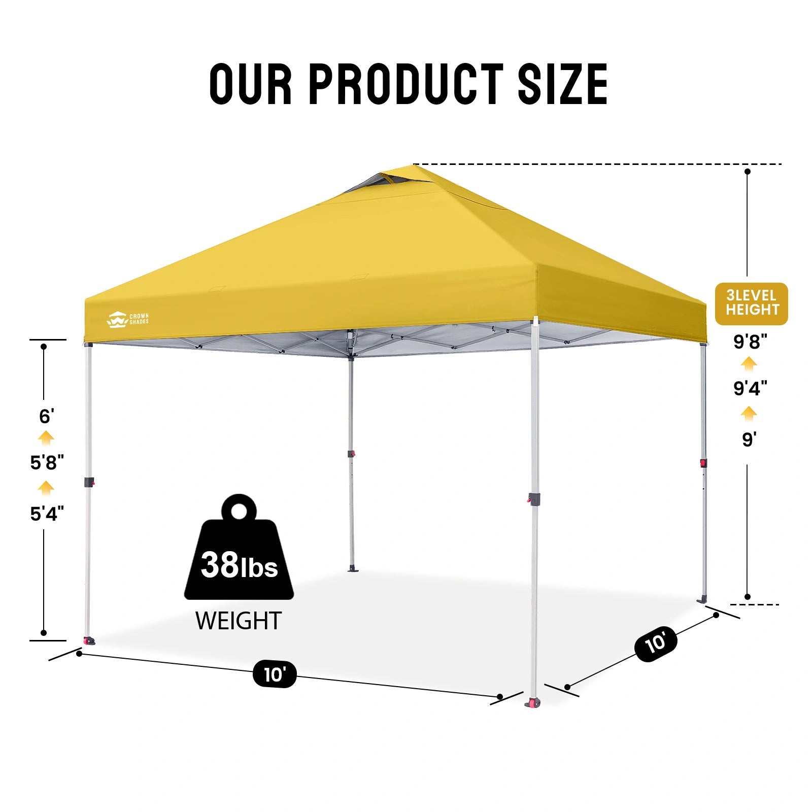 CenterLOK® 10' x 10' One-Push Canopy