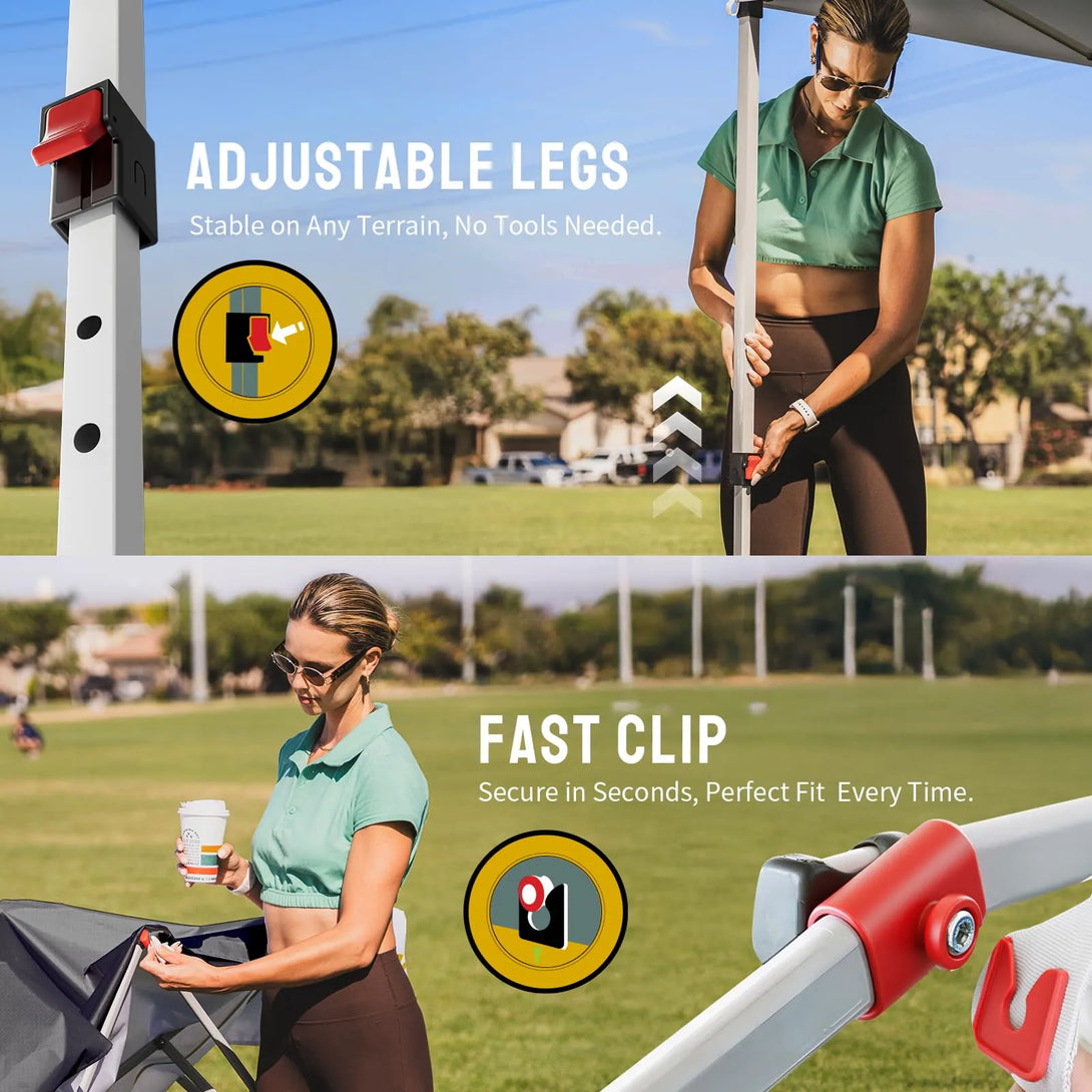 CenterLOK® 12x12 Pop Up Canopy & 1 Sidewall