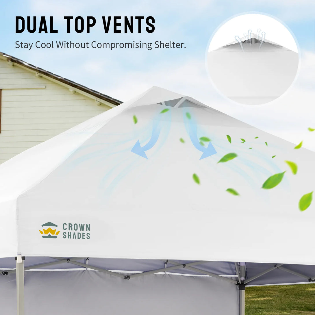 CenterLOK® 12x12 Pop Up Canopy & 1 Sidewall