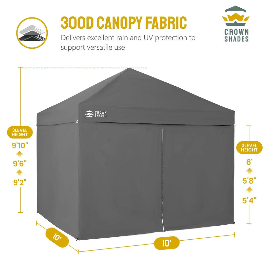 10x10 Commercial CenterLOK® Canopy & 4 Sidewalls